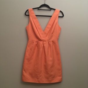 Coral-Colored Linen Dress by J. Crew
